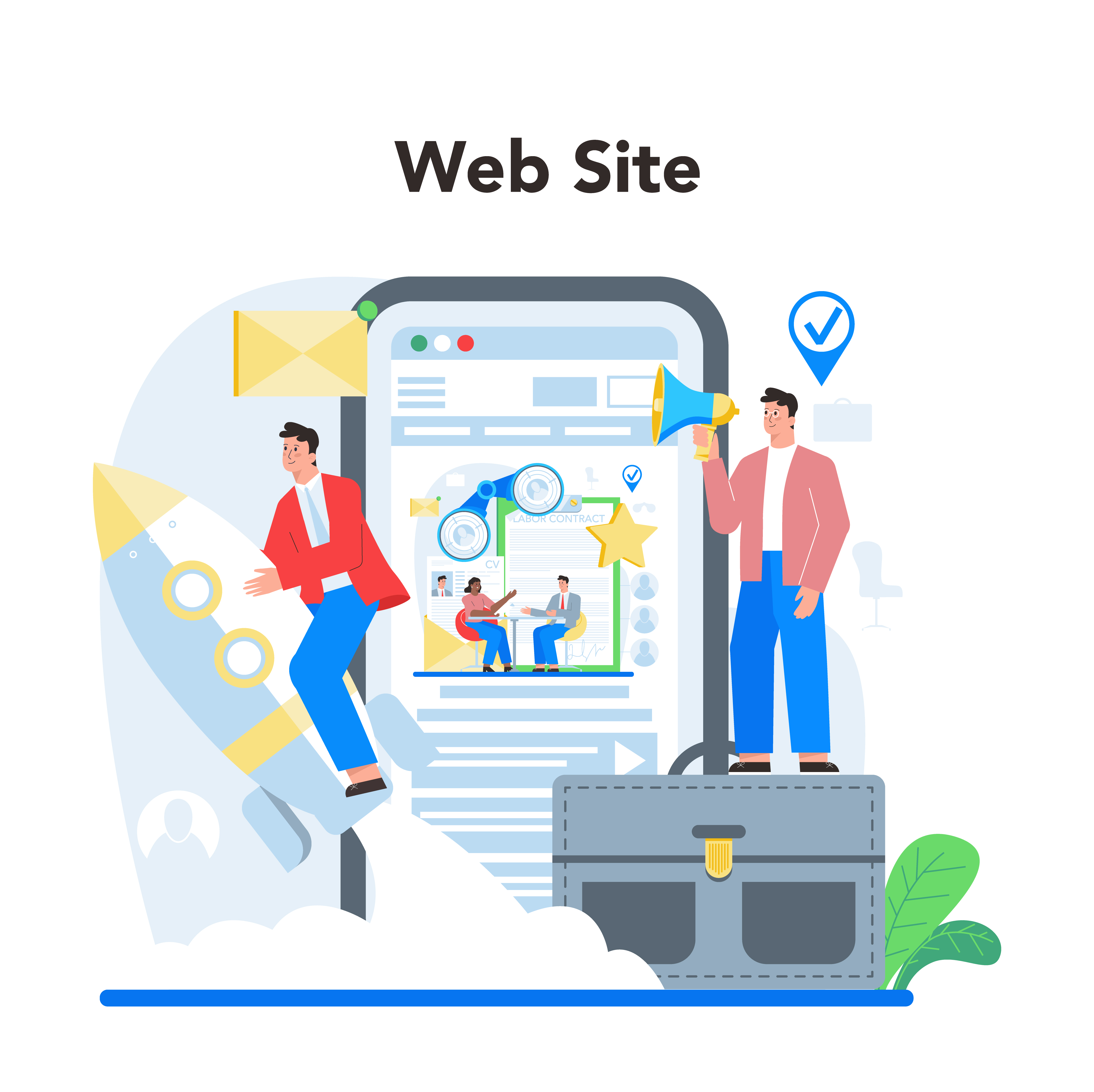 Web Development Illustration